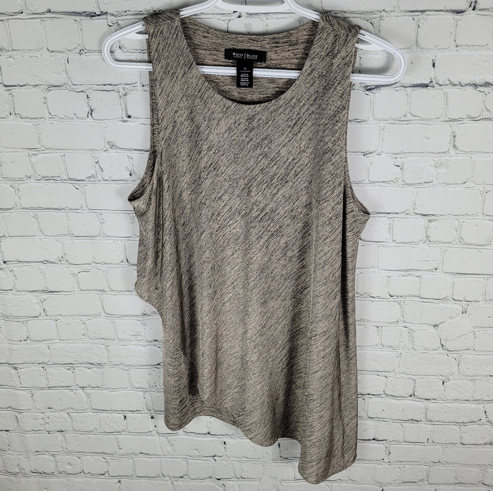 WHITE HOUSE BLACK MARKET | asymmetrical sleeveless blouse